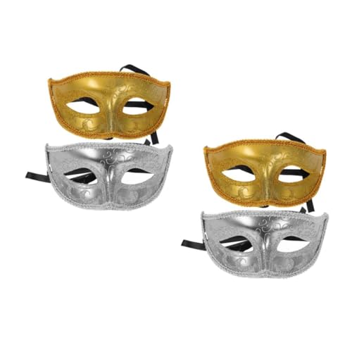 Beavorty 4 Stck. Plastik Halbgesichtsmaske Halloween Party Masquerade Maske Damen Herren Kostüm Zubehör Leicht und für Fasching und Gruselige Horror Events Beavorty 4 Stck. Plastik Halbgesichtsmaske Halloween Party Masquerade Maske Damen Herren Kostüm Zubehör Leicht und für Fasching und Gruselige Horror Events von Beavorty