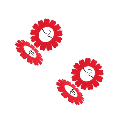 Beavorty 4 Stck. Sonnenblumen Kopfbedeckung aus Hochwertigem Filz Leichtes Strapazierfähiges Festival und Party Accessoire für Spiel Feier Kostüm und Outdoor Veranstaltungen von Beavorty