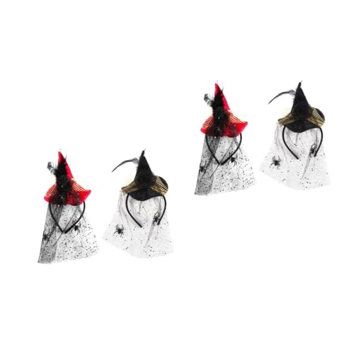 Beavorty 4 Stck. Teiliges Halloween Hexen Haarreif mit Spinnennetz Schleier Schwarz und Weinrot Stilvolles Kostümzubehör für Halloween Party und Rollenspiele Bequem und Langlebig Beavorty 4 Stck. Teiliges Halloween Hexen Haarreif mit Spinnennetz Schleier Schwarz und Weinrot Stilvolles Kostümzubehör für Halloween Party und Rollenspiele Bequem und Langlebig von Beavorty