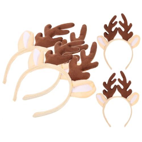 Beavorty 4 Stck. Weihnachts Stirnband mit Rentiergeweih Teiliges für für Festlichkeiten Partys und Cosplay Haaraccessoire für Besondere Anlässe von Beavorty