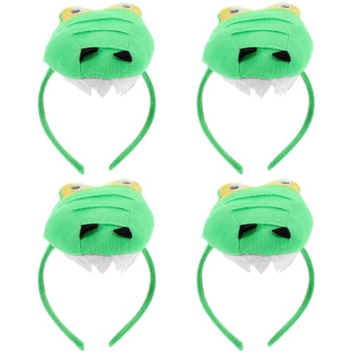 Beavorty 4 Stück Halloween-stirnband mit Grünem Dinosaurier, 3d-design – Tier-stirnband, Party-kopfbedeckung für Halloween, Weihnachten, Festival, Thema, Tier, Cosplay, Party, Kostüm, von Beavorty