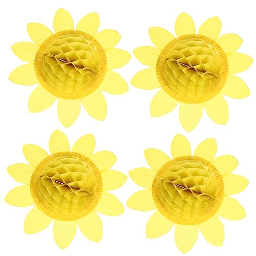 Beavorty 4 Stück Handgemachte Blume Der Sonnenblume Hängendes Papier Thematisiert Dekoration Girlande Erwachsene Sonnenblumen-party Gefälscht Topper Umweltfreundliches Plastikpapier Yellow Beavorty 4 Stück Handgemachte Blume Der Sonnenblume Hängendes Papier Thematisiert Dekoration Girlande Erwachsene Sonnenblumen-party Gefälscht Topper Umweltfreundliches Plastikpapier Yellow von Beavorty