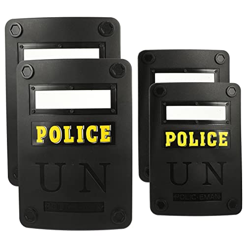 Beavorty 4 Stück Kind Schild Schilde für Polizeischild für gefälscht Junge partyzubehör multifunktionaler Schild Schildstütze Ritter Plastik Dark Grey Beavorty 4 Stück Kind Schild Schilde für Polizeischild für gefälscht Junge partyzubehör multifunktionaler Schild Schildstütze Ritter Plastik Dark Grey von Beavorty