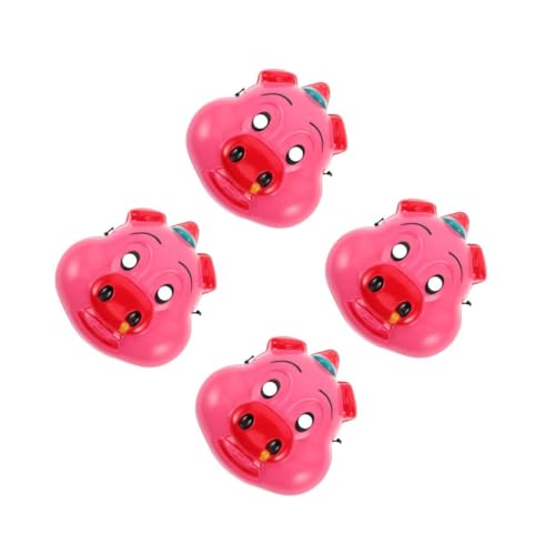 Beavorty 4 Stück Lustige Pigsy Maske aus Kunststoff Wiederverwendbare Schwein Kostüm Maske und Langlebig Party und Halloween Cosplay für Erwachsene von Beavorty