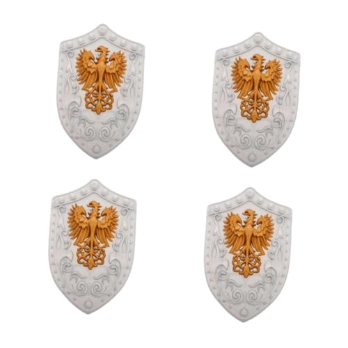 Beavorty 4 Stück Ritter Schild Mittelalterlich Robustes Kunststoff Cosplay Requisit Party für Bühne und Rollenspiel Beavorty 4 Stück Ritter Schild Mittelalterlich Robustes Kunststoff Cosplay Requisit Party für Bühne und Rollenspiel von Beavorty