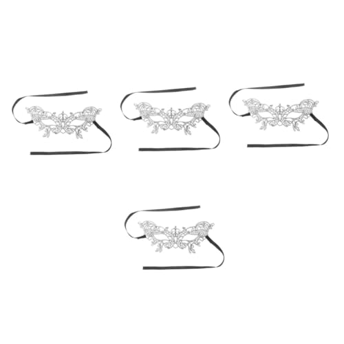 Beavorty 4 Stück Spitzen Halbmaske Schmetterling mit Verstellbarem Band für Damen Vielseitige Augenmaske für Maskenball Halloween Party Kostüm und Cosplay Events Hautfreundlich und Beavorty 4 Stück Spitzen Halbmaske Schmetterling mit Verstellbarem Band für Damen Vielseitige Augenmaske für Maskenball Halloween Party Kostüm und Cosplay Events Hautfreundlich und von Beavorty