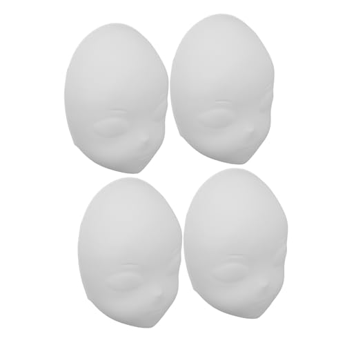 Beavorty 4 Stück Teiliges Weiße Blanko Masken aus Kunststoff Bemalbare Masquerade Masken mit Glatter Oberfläche für Karneval Halloween Kostüm und Dekoration Beavorty 4 Stück Teiliges Weiße Blanko Masken aus Kunststoff Bemalbare Masquerade Masken mit Glatter Oberfläche für Karneval Halloween Kostüm und Dekoration von Beavorty