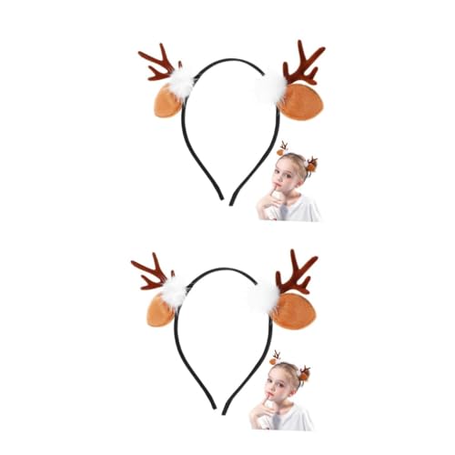 Beavorty 4 Stück Weihnachtliches Haarband mit Teiligem Pelzigem Elchgeweih Design Leichtes Rutschfestes Haar Accessoire für Festliche Partys Beavorty 4 Stück Weihnachtliches Haarband mit Teiligem Pelzigem Elchgeweih Design Leichtes Rutschfestes Haar Accessoire für Festliche Partys von Beavorty