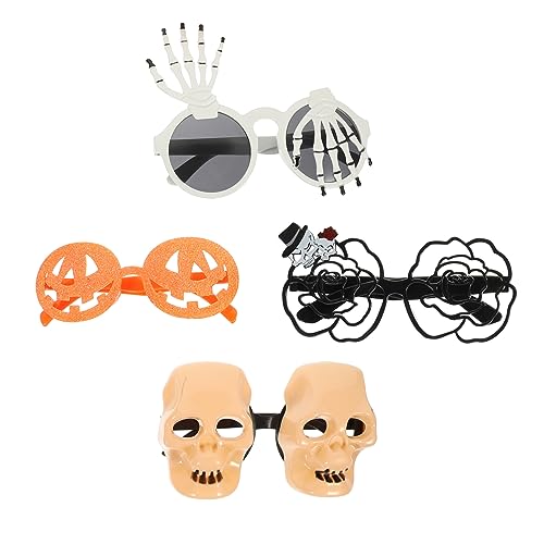 Beavorty 4Stücke Halloween Kostümbrille Lustige Poop Sonnenbrille für Partys mit Einzigartigem Design Schädel Knochen Halloween Fasching Beavorty 4Stücke Halloween Kostümbrille Lustige Poop Sonnenbrille für Partys mit Einzigartigem Design Schädel Knochen Halloween Fasching von Beavorty