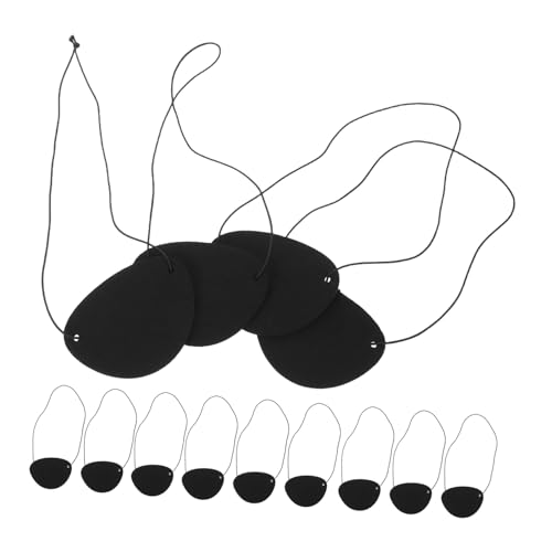 Beavorty 50 Stück Piraten Augenklappe aus Filz Verstellbar Schwarz Langlebig und Komfortabel für Erwachsene für Halloween Cosplay Piraten Kostüm und Mottoparty Zubehör Beavorty 50 Stück Piraten Augenklappe aus Filz Verstellbar Schwarz Langlebig und Komfortabel für Erwachsene für Halloween Cosplay Piraten Kostüm und Mottoparty Zubehör von Beavorty