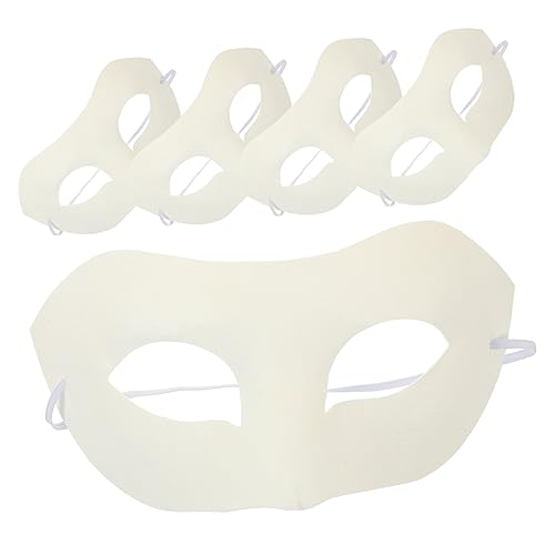 Beavorty 5Stücke DIY Leere Papiermasken für Handwerk Unbemalte Maskerade Masken für Halloween Cosplay Kreative Projekte Beavorty 5Stücke DIY Leere Papiermasken für Handwerk Unbemalte Maskerade Masken für Halloween Cosplay Kreative Projekte von Beavorty