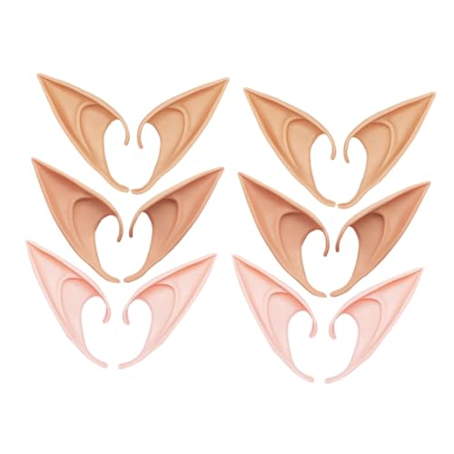 Beavorty 6 Paare Abnehmbare Dekorative für Cosplay Widerstandsfähige Fantasieohren für Partys Halloween und Bühnenauftritte Beavorty 6 Paare Abnehmbare Dekorative für Cosplay Widerstandsfähige Fantasieohren für Partys Halloween und Bühnenauftritte von Beavorty
