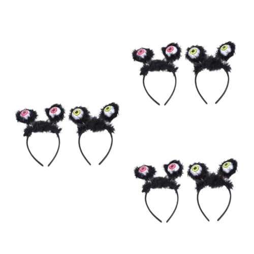 Beavorty 6 Stck. Augenballstirnband Haarschmuck Augen Haarband Halloween-kopfschmuck Halloween Augapfel Stirnband Zufällige Farbe von Beavorty