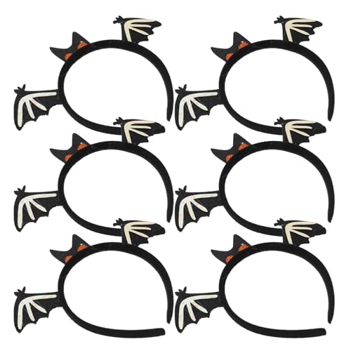 Beavorty 6 Stück Glitzerndes Fledermaus Stirnband für Partys Kostüm Haaraccessoires für für Fotos und Feiern von Beavorty