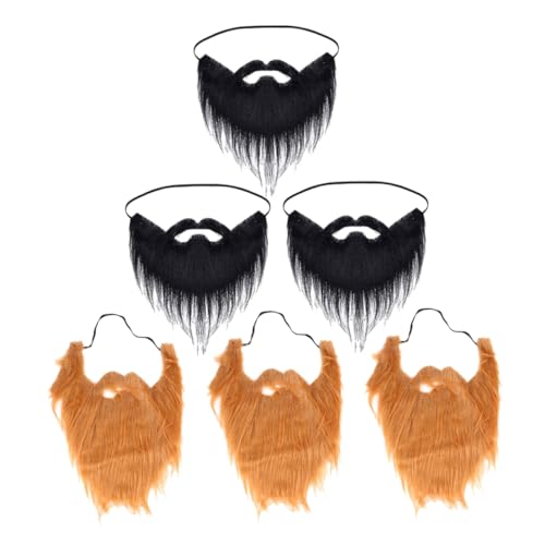 Beavorty 6 Stück Realistischer Kunstbart für Halloween Kostüm und Cosplay Schnurrbärte für Maskerade Partys und Rollenspiele Schwarz Braun Beavorty 6 Stück Realistischer Kunstbart für Halloween Kostüm und Cosplay Schnurrbärte für Maskerade Partys und Rollenspiele Schwarz Braun von Beavorty