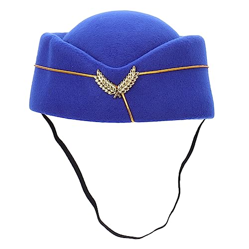 Beavorty 6 Stück Stewardess Hut Cosplay Uniform Mütze Hochwertigem Material Elegant und Robust Leicht zu Tragen für Kostümparty Bühnenauftritt und Outfit Farbton von Beavorty