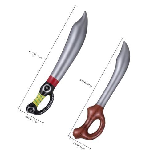 Beavorty 6 Stück Teiliges Aufblasbare Piratenschwerter Leicht Tragbar Lustiges Partyzubehör für Erwachsene für Halloween Karneval Kostüm und Piratenmottopartys Beavorty 6 Stück Teiliges Aufblasbare Piratenschwerter Leicht Tragbar Lustiges Partyzubehör für Erwachsene für Halloween Karneval Kostüm und Piratenmottopartys von Beavorty
