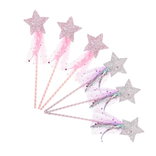 Beavorty 6 Stück Teiliges Feenstab Glitzernde Prinzessinnen Stäbe mit Sternmotiven Leicht und Komfortabel für Rollenspiele Geburtstagsfeiern und Bühnenauftritte Beavorty 6 Stück Teiliges Feenstab Glitzernde Prinzessinnen Stäbe mit Sternmotiven Leicht und Komfortabel für Rollenspiele Geburtstagsfeiern und Bühnenauftritte von Beavorty
