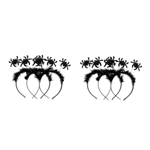 Beavorty 6 Stück Teiliges Halloween Haarreif mit Silbernen Spinnenfedern Schwarzer Cosplay Haarschmuck für Dekoratives Party Stirnband für Halloween Kostüm Beavorty 6 Stück Teiliges Halloween Haarreif mit Silbernen Spinnenfedern Schwarzer Cosplay Haarschmuck für Dekoratives Party Stirnband für Halloween Kostüm von Beavorty