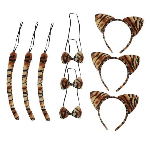 Beavorty 9 Stück Teiliges Tiger Ohren Stirnband mit Fliege für Erwachsene für Partys und Kostüme Hochwertiges Material für Karneval und Festivals Beavorty 9 Stück Teiliges Tiger Ohren Stirnband mit Fliege für Erwachsene für Partys und Kostüme Hochwertiges Material für Karneval und Festivals von Beavorty