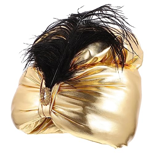 Beavorty Arabischer Stil Prinzenhut mit Federn für Halloween Party Elegant und für Cosplay und Themenveranstaltungen Beavorty Arabischer Stil Prinzenhut mit Federn für Halloween Party Elegant und für Cosplay und Themenveranstaltungen von Beavorty