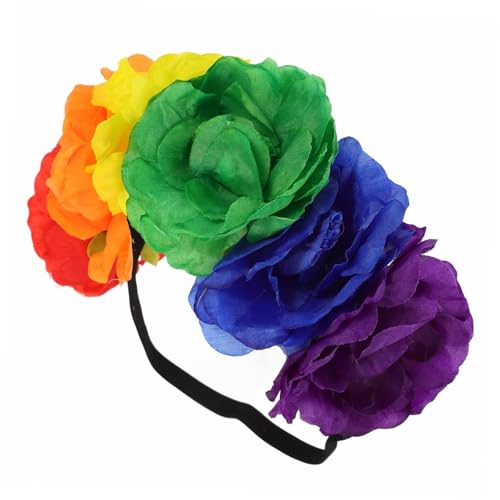 Beavorty Blumen Stirnband aus Elastischem Material Regenbogen Haarschmuck für Lgbt Pride Month für Festivals Cosplay und Partys mit Exquisiter Verarbeitung und Vielfältigen Beavorty Blumen Stirnband aus Elastischem Material Regenbogen Haarschmuck für Lgbt Pride Month für Festivals Cosplay und Partys mit Exquisiter Verarbeitung und Vielfältigen von Beavorty