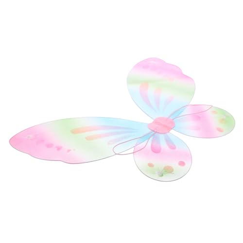 Beavorty Bunte Schmetterlingsflügel Kostüme Halloween Dekorationen schmetterlingsflügel kostüm Geburtstag butterfly costume butterfly wings Mädchenfeenflügel Cosplay Feenflügel Nylon von Beavorty