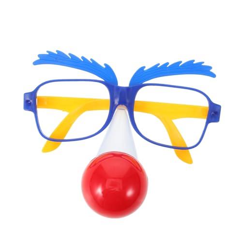 Beavorty Clown Brille mit Nase für Lustige Partys Cosplay Brille für Halloween Weihnachten Robustes Langlebiges Material Für Männer Frauen Beavorty Clown Brille mit Nase für Lustige Partys Cosplay Brille für Halloween Weihnachten Robustes Langlebiges Material Für Männer Frauen von Beavorty