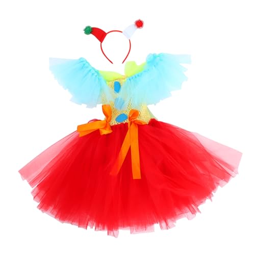 Beavorty Clown Tutu mit Headband Mädchen Circus Kostüm Tüllrock Vielseitiges Halloween Cosplay Kleid für Bühne Karneval Rollenspiel Jahre Beavorty Clown Tutu mit Headband Mädchen Circus Kostüm Tüllrock Vielseitiges Halloween Cosplay Kleid für Bühne Karneval Rollenspiel Jahre von Beavorty