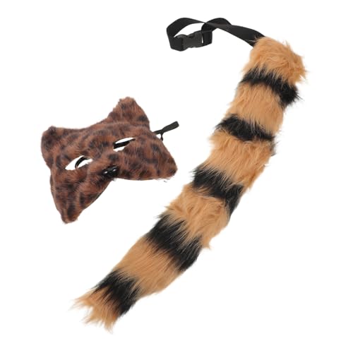 Beavorty Cosplay Fuchsschwanz und Maske Set Weicher Fuchs-kostüm und Halbgesichtige Tiermaske Vielseitiges Party-zubehör für Halloween Karneval Outdoor Festivals und Maskenbälle Beavorty Cosplay Fuchsschwanz und Maske Set Weicher Fuchs-kostüm und Halbgesichtige Tiermaske Vielseitiges Party-zubehör für Halloween Karneval Outdoor Festivals und Maskenbälle von Beavorty