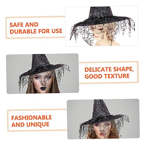 Beavorty Cosplay Hexenhut mit Netzstoff Halloween Kostümaccessoire Schwarzer Hut für Party Karneval Maskerade Einstellbare und Hautfreundlich für Damen und Herren Beavorty Cosplay Hexenhut mit Netzstoff Halloween Kostümaccessoire Schwarzer Hut für Party Karneval Maskerade Einstellbare und Hautfreundlich für Damen und Herren von Beavorty