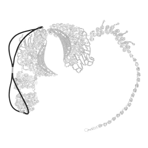Beavorty Elegante Masquerade Maske mit Funkelnden Zirkonsteinen Halbe Gesichtsbedeckung Leicht und Komfortabel Damen Kostüm-accessoire für Karneval Halloween Mardi Gras und Prom Ball von Beavorty