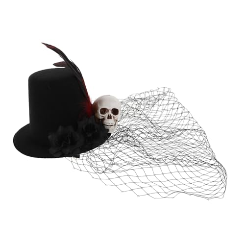 Beavorty Eleganter Haaraccessoire mit Schwarzem Schleier und Detail für Halloween und Themenpartys Handgefertigter Fascinator für Damen Auffälliger Kopfschmuck für Besondere Anlässe Beavorty Eleganter Haaraccessoire mit Schwarzem Schleier und Detail für Halloween und Themenpartys Handgefertigter Fascinator für Damen Auffälliger Kopfschmuck für Besondere Anlässe von Beavorty
