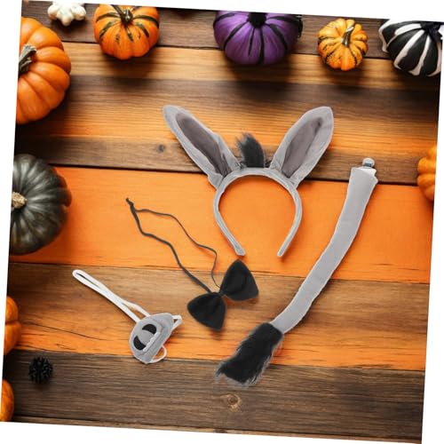 Beavorty Esel Kostüm Set mit Ohren Stirnband Fliege und Nase Verstellbar für Erwachsene Weiches Hautfreundliches Material für Karneval Halloween Party und Cosplay Beavorty Esel Kostüm Set mit Ohren Stirnband Fliege und Nase Verstellbar für Erwachsene Weiches Hautfreundliches Material für Karneval Halloween Party und Cosplay von Beavorty