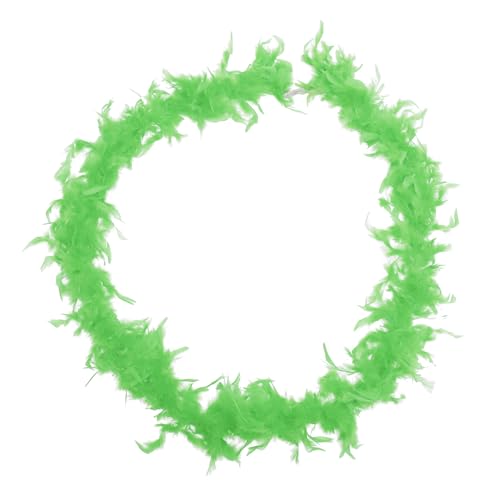 Beavorty Federstreifendekoration Pelzboa Party Hochzeit Boa- für Frauen trimmen Thanksgiving -Kostüm Boa-Dekorationen Boa-Zubehör Boa-Kleidung Boas verkleiden Hellgrün von Beavorty