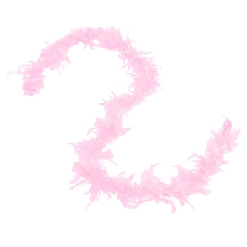 Beavorty Federstreifendekoration Putenboa Heimkehr Halloween Party Fälschung Boa zum Basteln Rave Boa-Zubehör Boa-Dekorationen Thanksgiving -Kostüm Boas verkleiden Boa-Flapper-Zubehör Rosa von Beavorty
