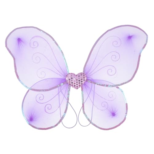 Beavorty Feenflügel Mädchen Prinzessin Flügel Fee Schmetterlingskostüm für Schmetterlinge Schmetterlings-Outfit für Mädchen Schmetterlingsparty Stoff Lavender Beavorty Feenflügel Mädchen Prinzessin Flügel Fee Schmetterlingskostüm für Schmetterlinge Schmetterlings-Outfit für Mädchen Schmetterlingsparty Stoff Lavender von Beavorty