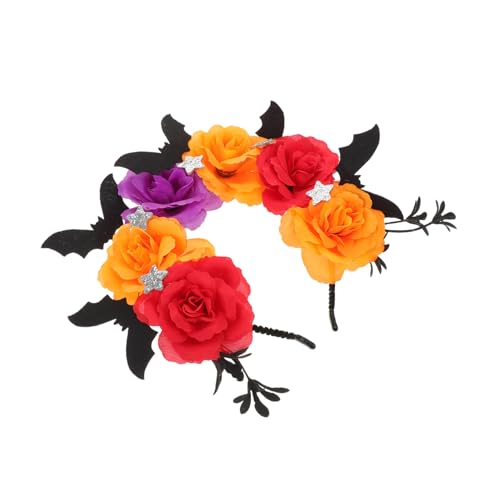 Beavorty Fledermaus Stirnband Tag der Toten Haarband Halloween Stirnband Fledermaus Kopfbedeckung Fledermauskostümzubehör Geister Kostüm Tag der toten Kopfbedeckung Plastik von Beavorty