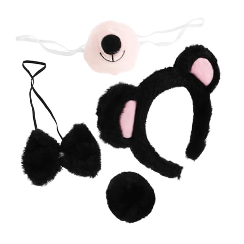 Beavorty Fluffy Bärenohren Haarband für Frauen Niedliches Tier Kopfbedeckung für Partys Cosplay und Besondere Anlässe Plüschmaterial für Optimalen Komfort Wahl für Kreative Looks und von Beavorty