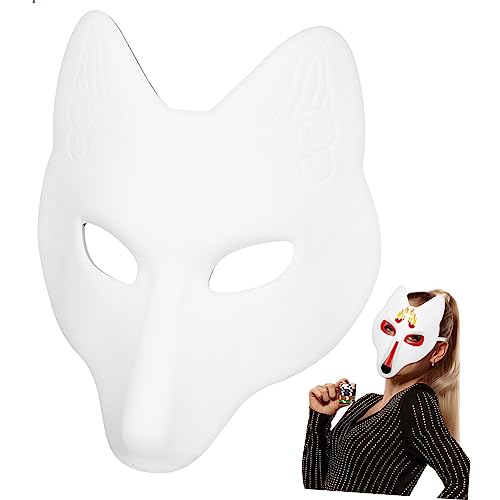 Beavorty Fuchs Maske Weiß Leere Handbemalbare Maske für Halloween und Maskerade Elastisch für Kostümpartys und Veranstaltungen Kreative Gestaltungsmöglichkeiten Beavorty Fuchs Maske Weiß Leere Handbemalbare Maske für Halloween und Maskerade Elastisch für Kostümpartys und Veranstaltungen Kreative Gestaltungsmöglichkeiten von Beavorty