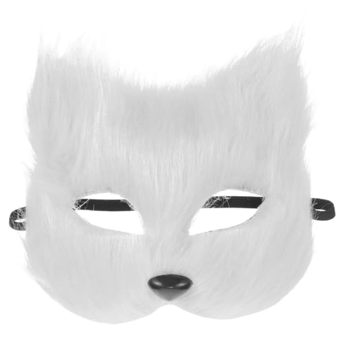 Beavorty Fuchs Maske für Cosplay Weiße Tiermaske für Maskerade und Halloween Partys Vielseitig Einsetzbar Einzigartiges Design für Kreative Anlässe Beavorty Fuchs Maske für Cosplay Weiße Tiermaske für Maskerade und Halloween Partys Vielseitig Einsetzbar Einzigartiges Design für Kreative Anlässe von Beavorty