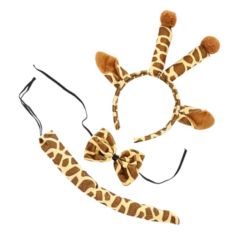 Beavorty Giraffen mit Stirnband und Fliege Bezauberndes Tier cosplay zubehör für Mädchen Geeignet für Geburtstag Karneval Weihnachtsfeier und Maskenfest von Beavorty