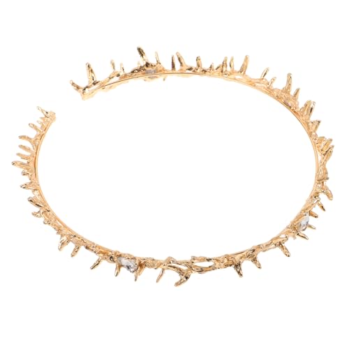 Beavorty Goldene Dornenkrone Haarschmuck Leichtes Cosplay Tiara Für Halloween Karneval Party Damen Beavorty Goldene Dornenkrone Haarschmuck Leichtes Cosplay Tiara Für Halloween Karneval Party Damen von Beavorty