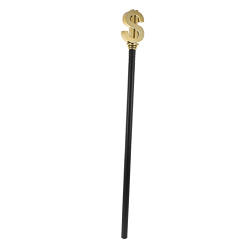 Beavorty Goldener Geldzeichen Halloween Cosplay Requisit Teiliges Zauberstab Bühnenauftritt Party Zubehör Abnehmbar und Langlebig für Karneval und Fotografie von Beavorty