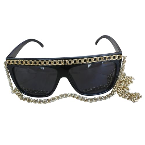 Beavorty Goldkettenbrille Kettenriemenhalter Brille lustige Partybrille Tanzparty-Brille Partybrille mit goldener Kette Brillen für Maskerade Beavorty Goldkettenbrille Kettenriemenhalter Brille lustige Partybrille Tanzparty-Brille Partybrille mit goldener Kette Brillen für Maskerade von Beavorty