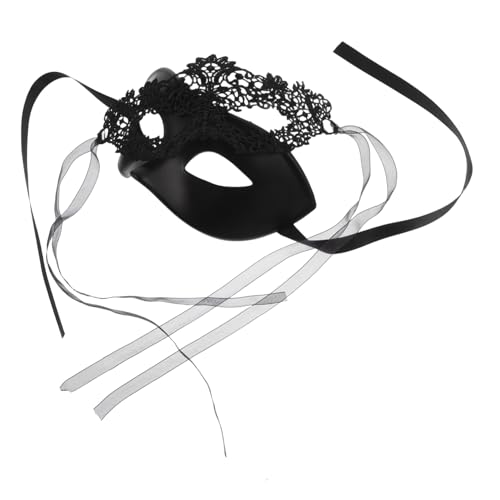 Beavorty Halbgesichts Masquerade Masken für Schwarze Spitzen Halbmasken mit Blumenverzierung Komfortabel Geformt für Karneval Halloween Ball und Kostümparty Beavorty Halbgesichts Masquerade Masken für Schwarze Spitzen Halbmasken mit Blumenverzierung Komfortabel Geformt für Karneval Halloween Ball und Kostümparty von Beavorty