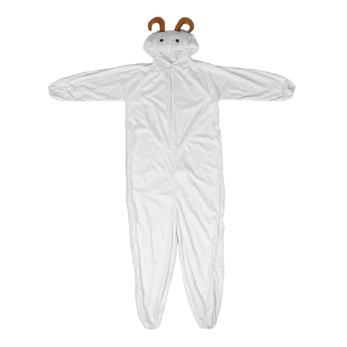 Beavorty Halloween Anzieh Ziegenkostüm Ziegen Cosplay Kostüme Ziegen Tier Performance Outfit Halloween Cosplay Outfit Party Ziegenkostüm Zum Anziehen Weiß Beavorty Halloween Anzieh Ziegenkostüm Ziegen Cosplay Kostüme Ziegen Tier Performance Outfit Halloween Cosplay Outfit Party Ziegenkostüm Zum Anziehen Weiß von Beavorty