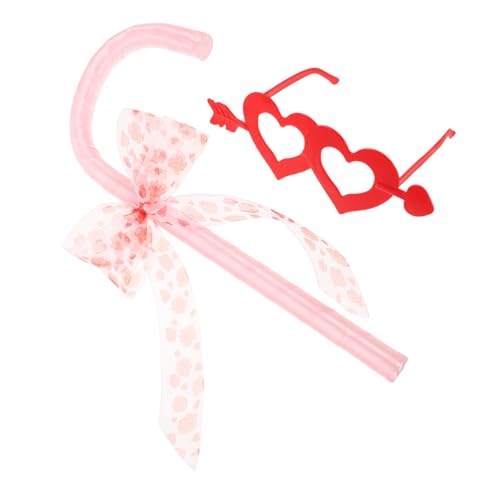 Beavorty Halloween Bowknot Cane mit Herzpfeil-sonnenbrille Leichte Tanz Party-requisiten für Rollenspiele Vielseitiges Kostümzubehör für Halloween und Valentinstag Einheitsgröße Rosa Beavorty Halloween Bowknot Cane mit Herzpfeil-sonnenbrille Leichte Tanz Party-requisiten für Rollenspiele Vielseitiges Kostümzubehör für Halloween und Valentinstag Einheitsgröße Rosa von Beavorty