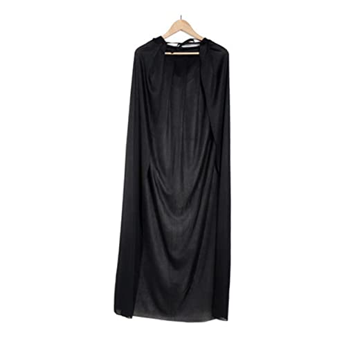 Beavorty Halloween Cosplay Umhang Schwarzer Cape Für Erwachsene Kostümzubehör Für Halloween Partys Vampir Hexenkostüme von Beavorty