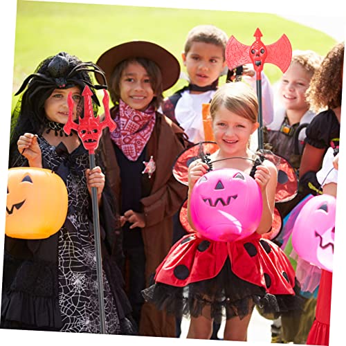 Beavorty Halloween Deko Teiliges Realistische Rote Devil Kostüm Requisiten Doppelseitige Axt und Party Cosplay Simulation Zubehör von Beavorty